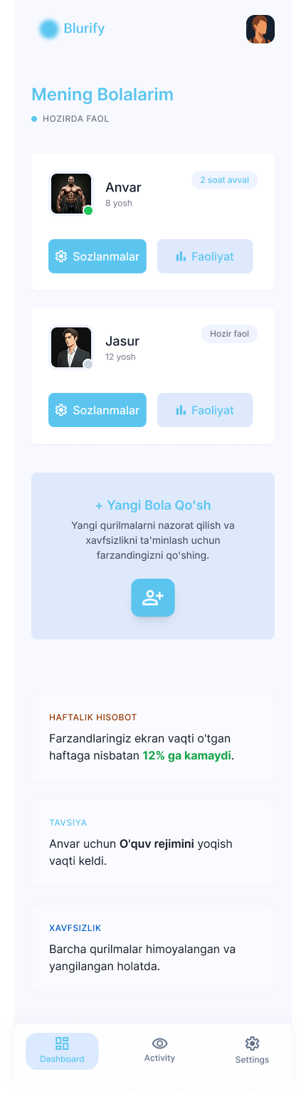 Blurify ilovasi